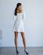 Міні сукня з розкльошоною спідницею біла 372 фото 2