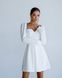 Міні сукня з розкльошоною спідницею біла 372 фото 1