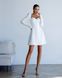 Міні сукня з розкльошоною спідницею біла 372 фото 3