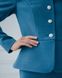 Elegancki garnitur w stylu Chanel 506 niebieski, XS